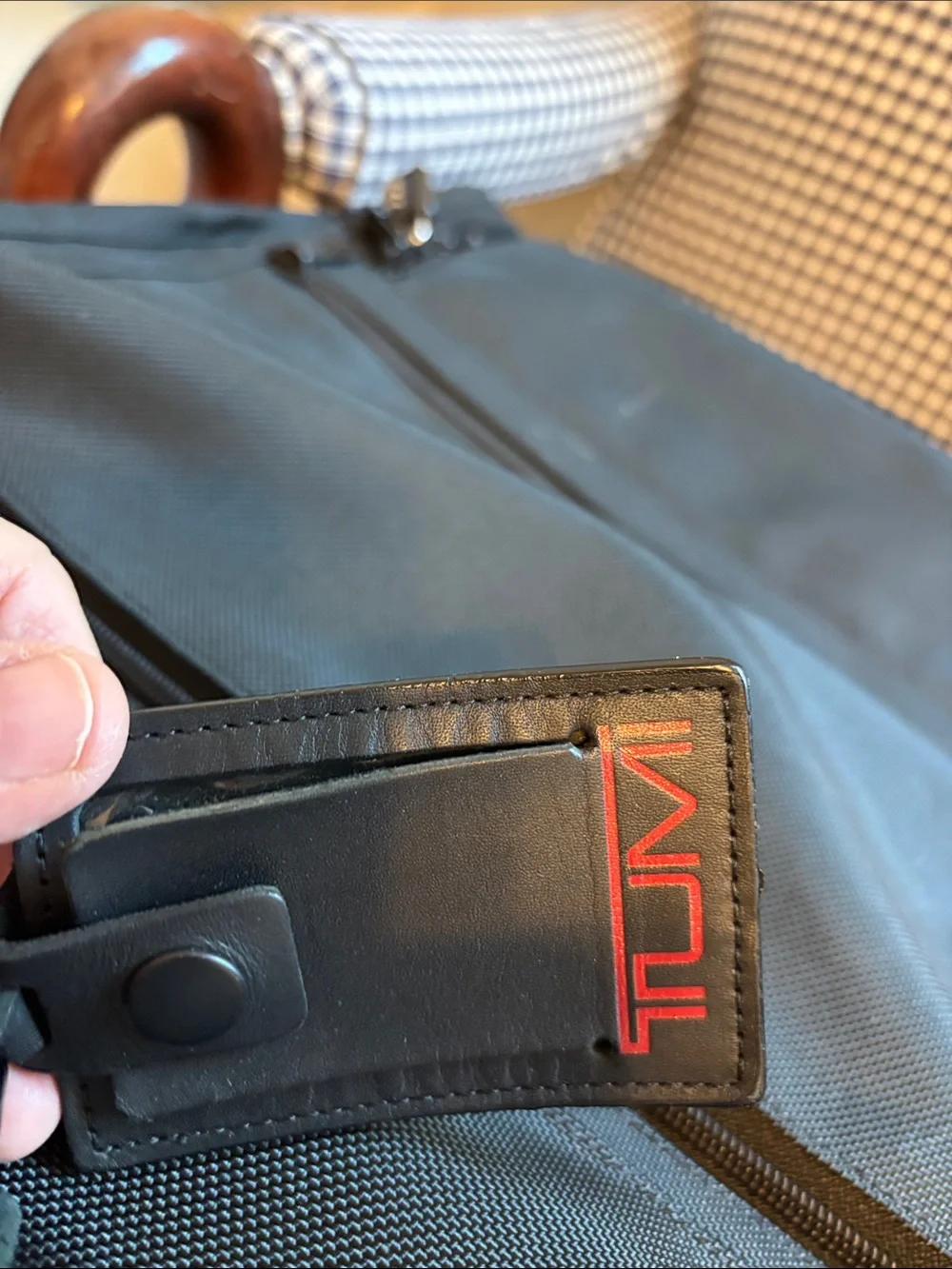 Tumi ballistic Black Garment Bag with Front Pockets
